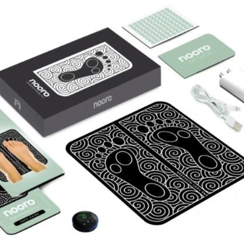 Nooro EMS Foot Massager package