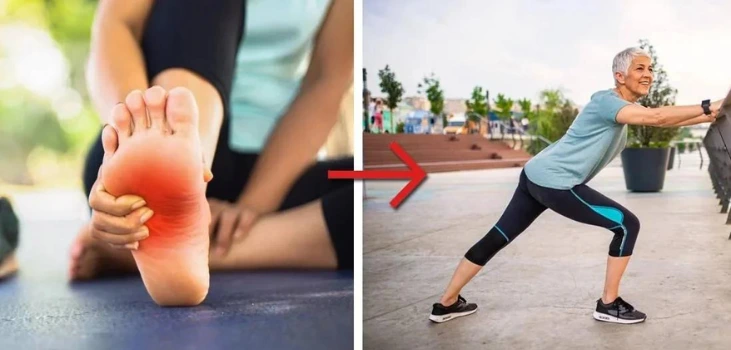 life before and after Nooro EMS Foot Massager